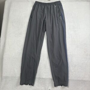 Y2K Nike Dri-Fit Grey Blue Sweatpants Athletic Activewear Womens' Medium